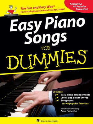 cover image of Easy Piano Songs for Dummies
